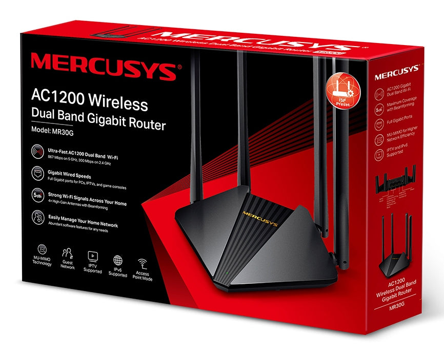 Mercusys MR30G Routers inalámbricos Si No No
