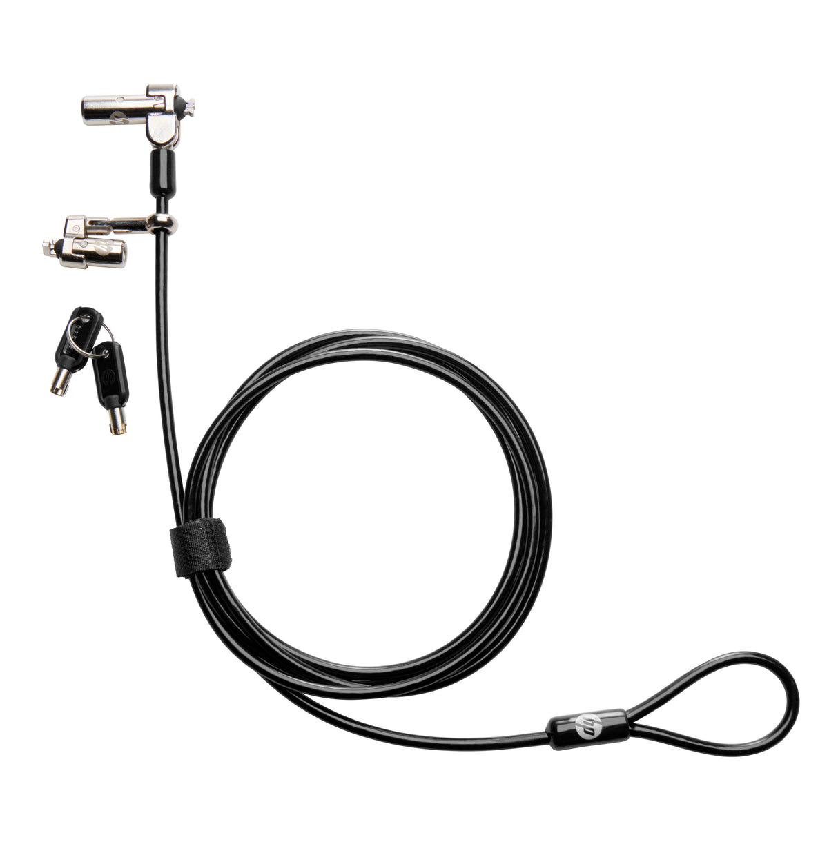 HP Mini bloqueo de cable con llave HP Cable Negro, Metálico Portátil Código Acero galvanizado