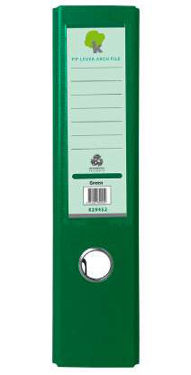 Techmakro V0311M carpeta de cartón Carta Verde, Anillo D, Almacenamiento, Cloruro de polivinilo (PVC)