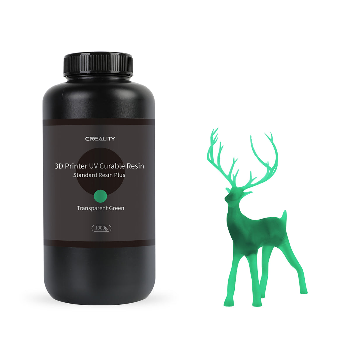 Resina Creality Lcd Estándar Plus 1Kg Color Verde Transparente FullOffice.com