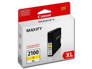 Cartucho de Tinta Canon Amarillo PGI-2100XL Y, Alta Capacidad 1500 Páginas