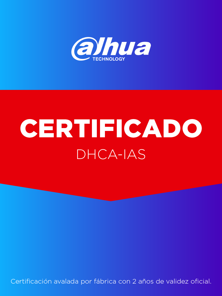 Kit de certificación DHCA-IAS Dahua, 8 cámaras, 1TB almacenamiento, 1080p