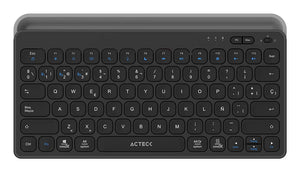 Teclado ACTECK Multidispositivo Inspire Trek TI737 / 2.4 MHz + 2 modos BT / Tamaño 65% / Teclas de Membrana Tipo Tijer