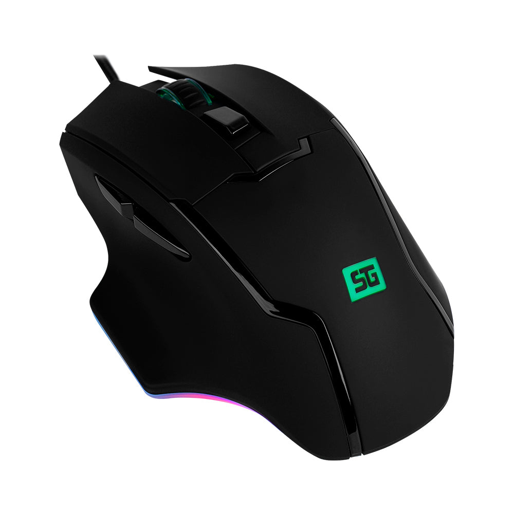 Vorago MO-504 ratón Juego Diestro USB tipo A Óptico 6400 DPI, Negro | Ratones