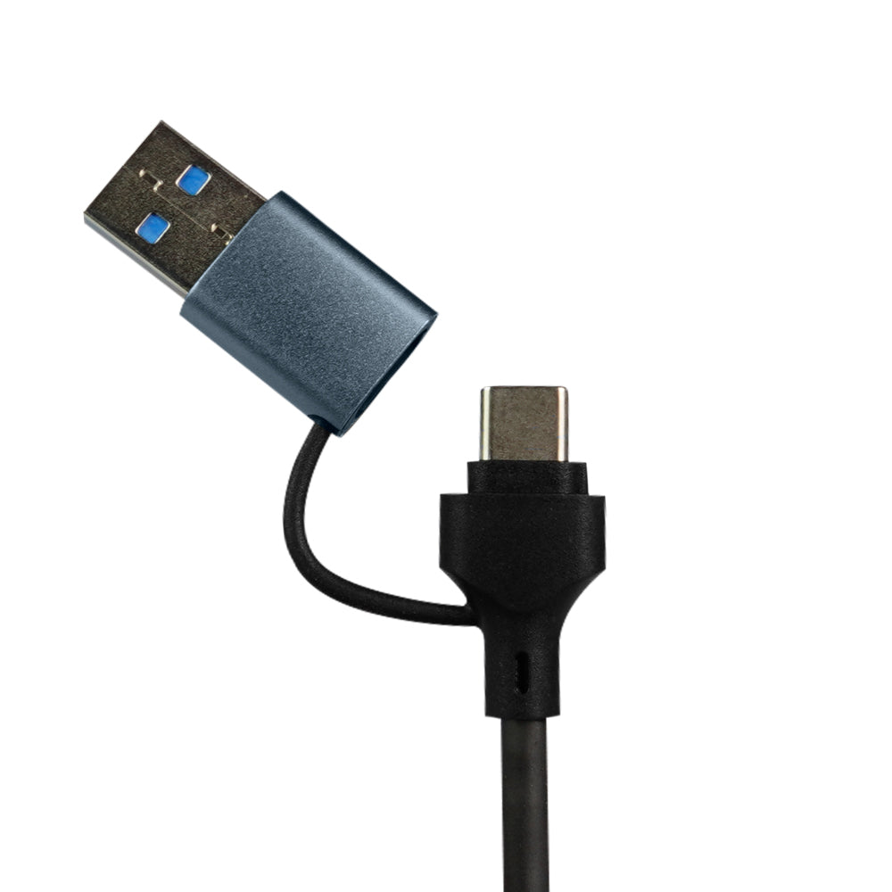 Vorago HU-205 hub de interfaz USB Tipo C 5000 Mbit/s Plata