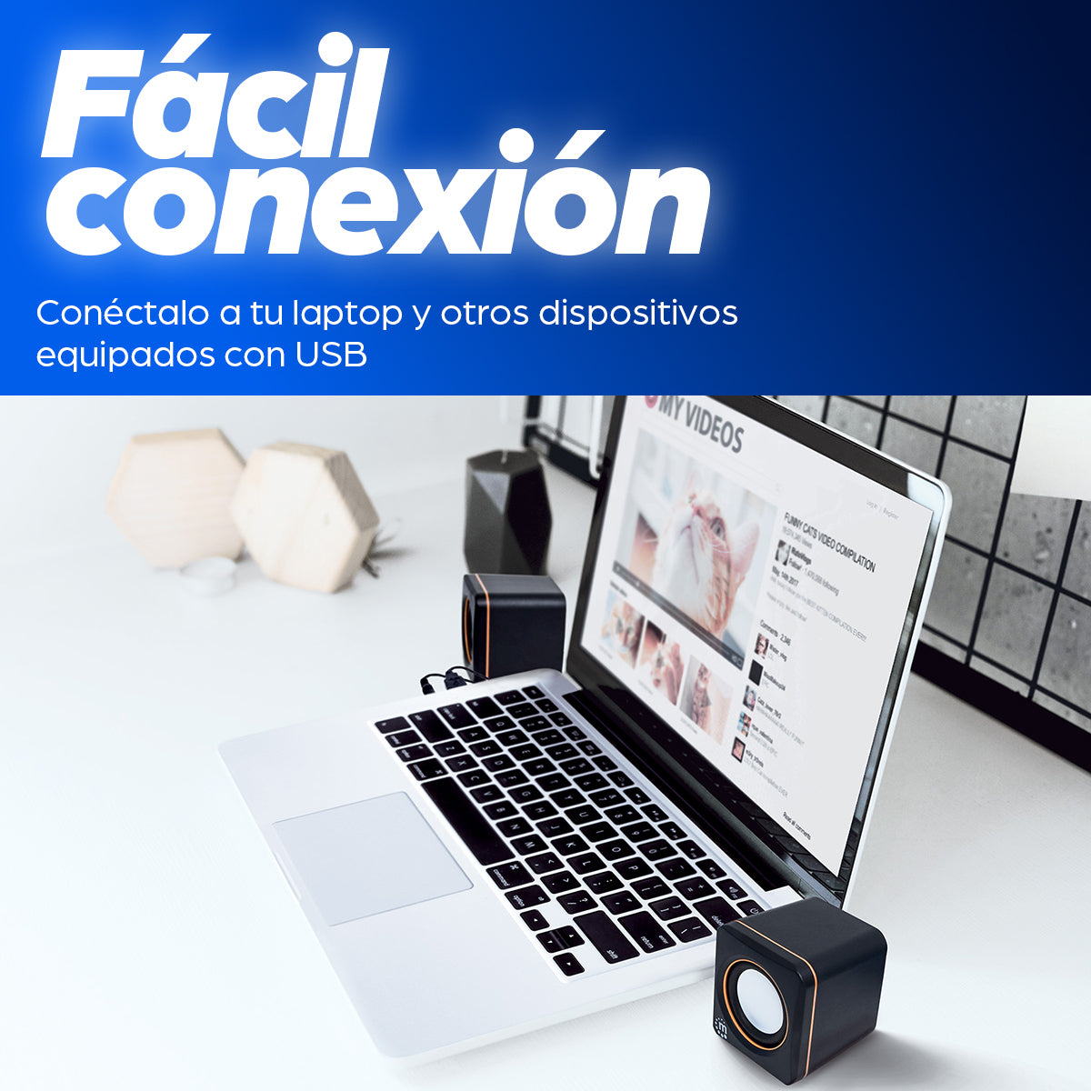 Manhattan Sistema de Altavoces, Serie 2600 altavoces 2.0 canales Mesa/estante 5 mm 6 W