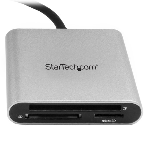 StarTech.com Lector Grabador USB 3.0 de Tarjetas de Memoria SD, Micro SD, CompactFlash - Adaptador USB-C a Tarjetas Flas