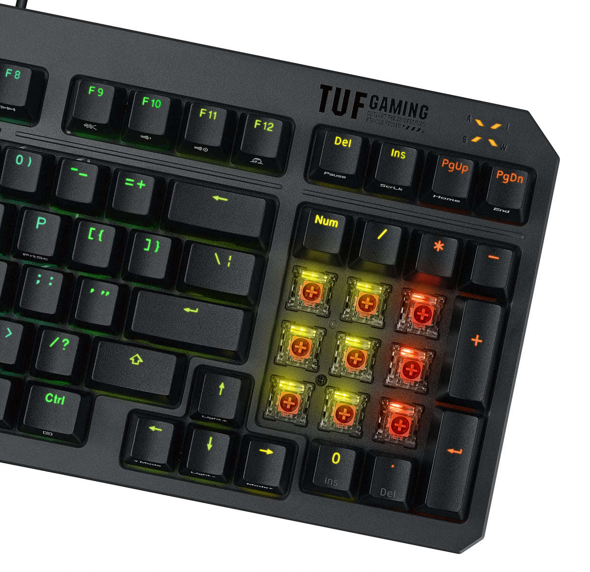 ASUS TUF Gaming K3 Gen II Teclado Juego Alámbrico USB Switch de tecla optomecánico