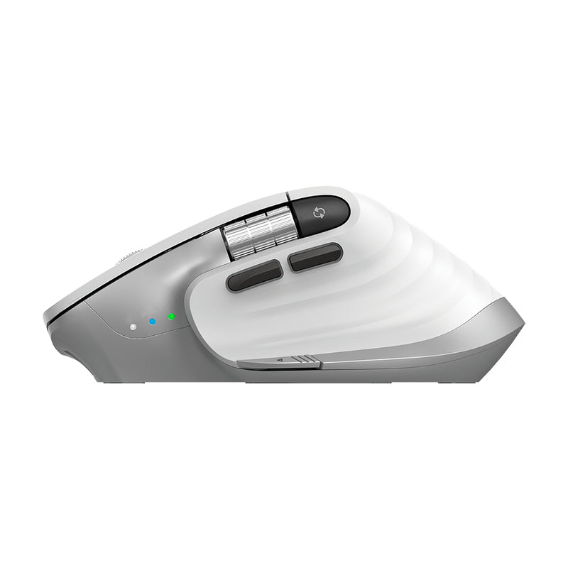 Acteck Virtuos Pro MI780 ratón Oficina Diestro RF inalámbrico + bluetooth Óptico 3200 DPI, Blanco