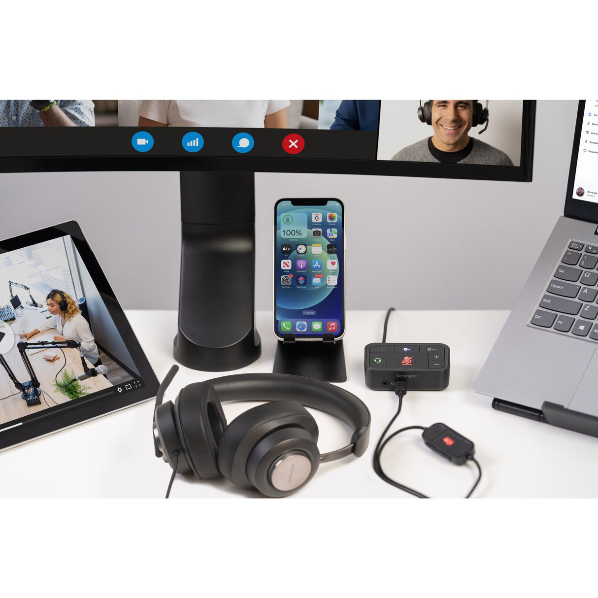 Kensington Auriculares circumaurales USB-C H2000 Auriculares Alámbrico Si USB Tipo C Supraaural