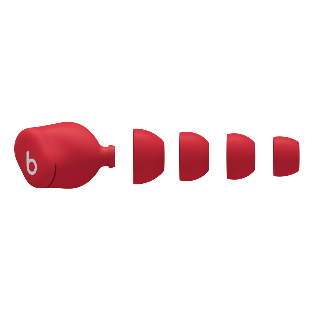 Apple Beats Solo Buds Auriculares True Wireless Stereo (TWS) Intra auditivo Llamadas/Música Bluetooth Rojo, Transparente