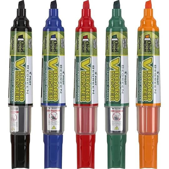 Pilot EMP-182 marcador 5 pieza(s) Punta de cincel Rojo, Negro, Azul, Verde, Naranja, Multicolor, Blister