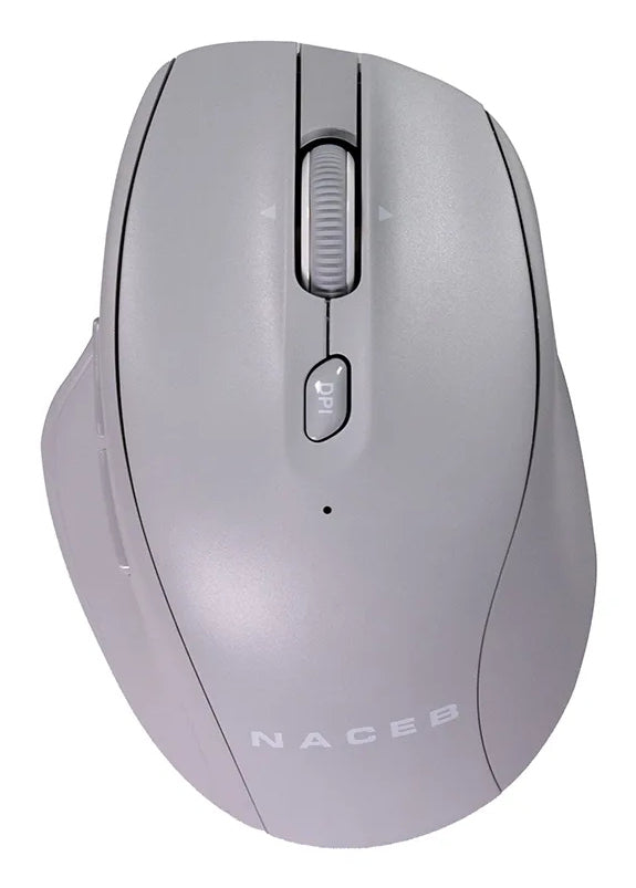 Naceb Technology Na-0139 ratón Diestro RF inalámbrico 1600 DPI, Gris, Na-0139G