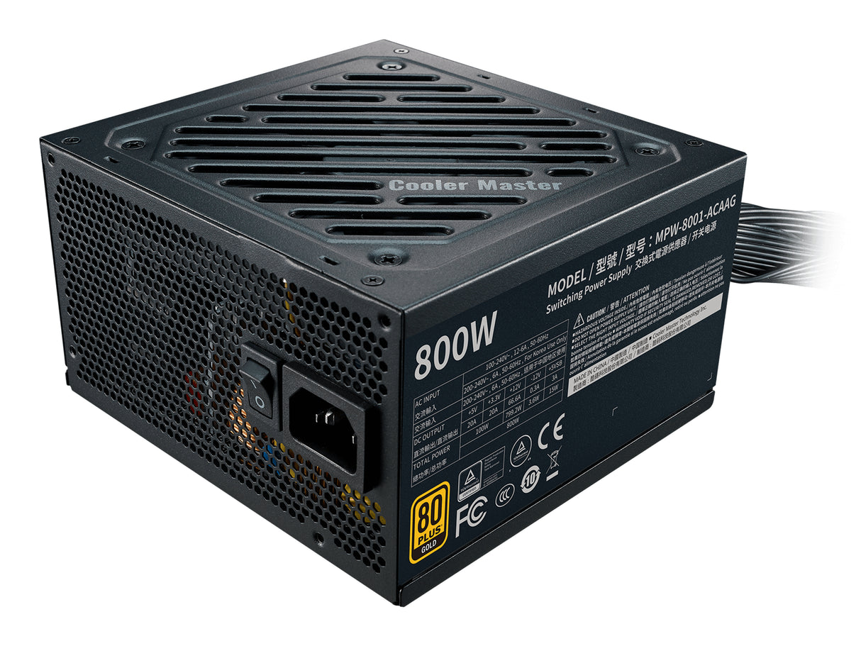 Cooler Master G800 Gold unidad de fuente de alimentación 800 W 24-pin ATX ATX Negro