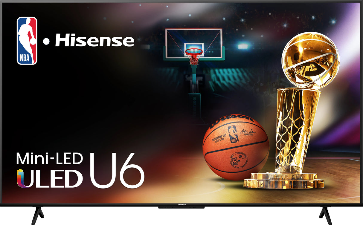 Hisense Class U6 Televisor 165,1 cm (65") 3840 x 2160 Pixeles 4K Ultra HD Mini LED ULED Smart TV Wifi Negro