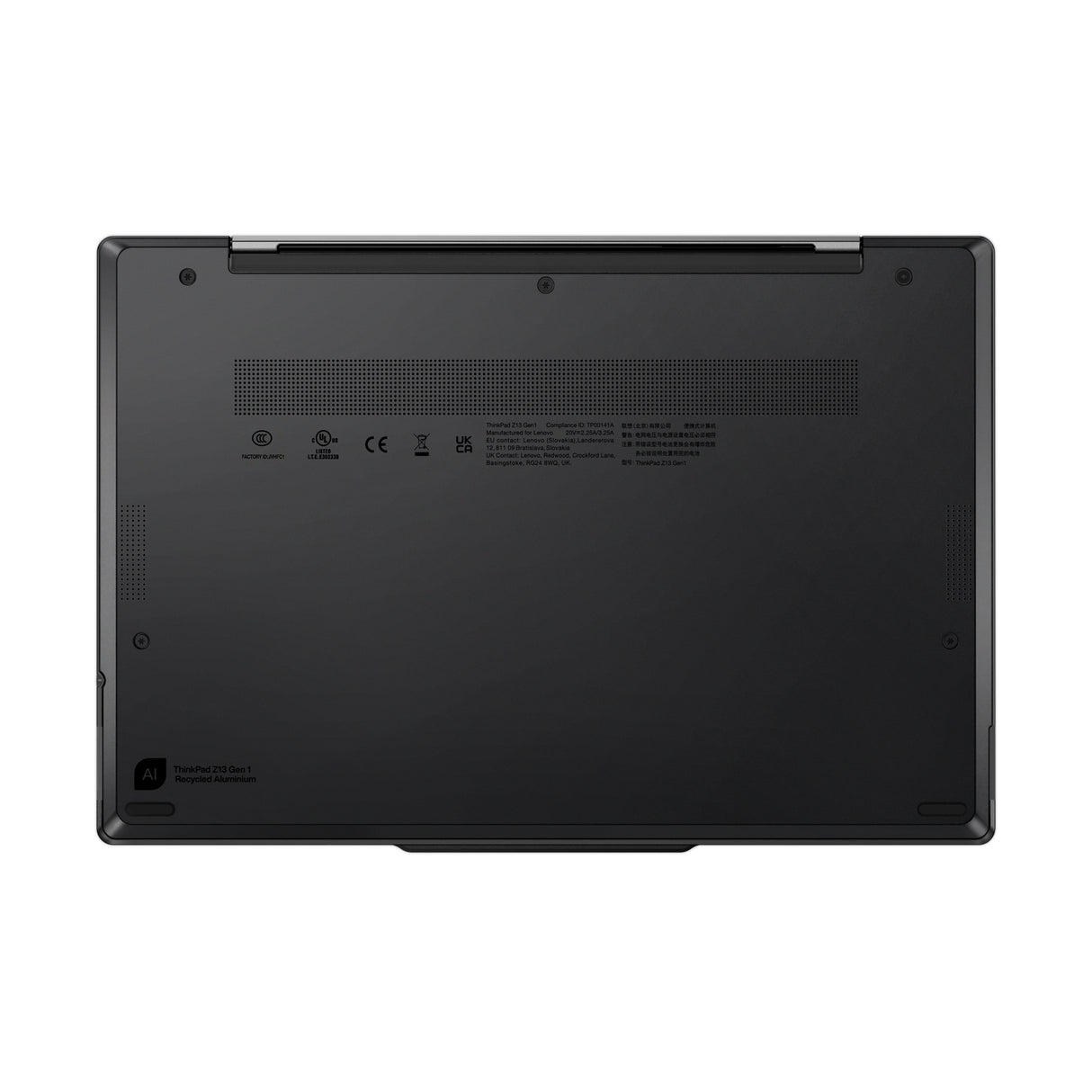 Lenovo ThinkPad Z13 Gen 1 Laptop Arctic Grey (Top), Black (Bottom) Portátil Negro, Gris Concha