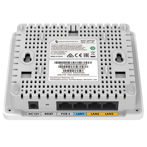 GWN7604, Punto de acceso Wi-Fi 6 con switch PoE integrado, configuración desde la nube gratuita o desde controlador.