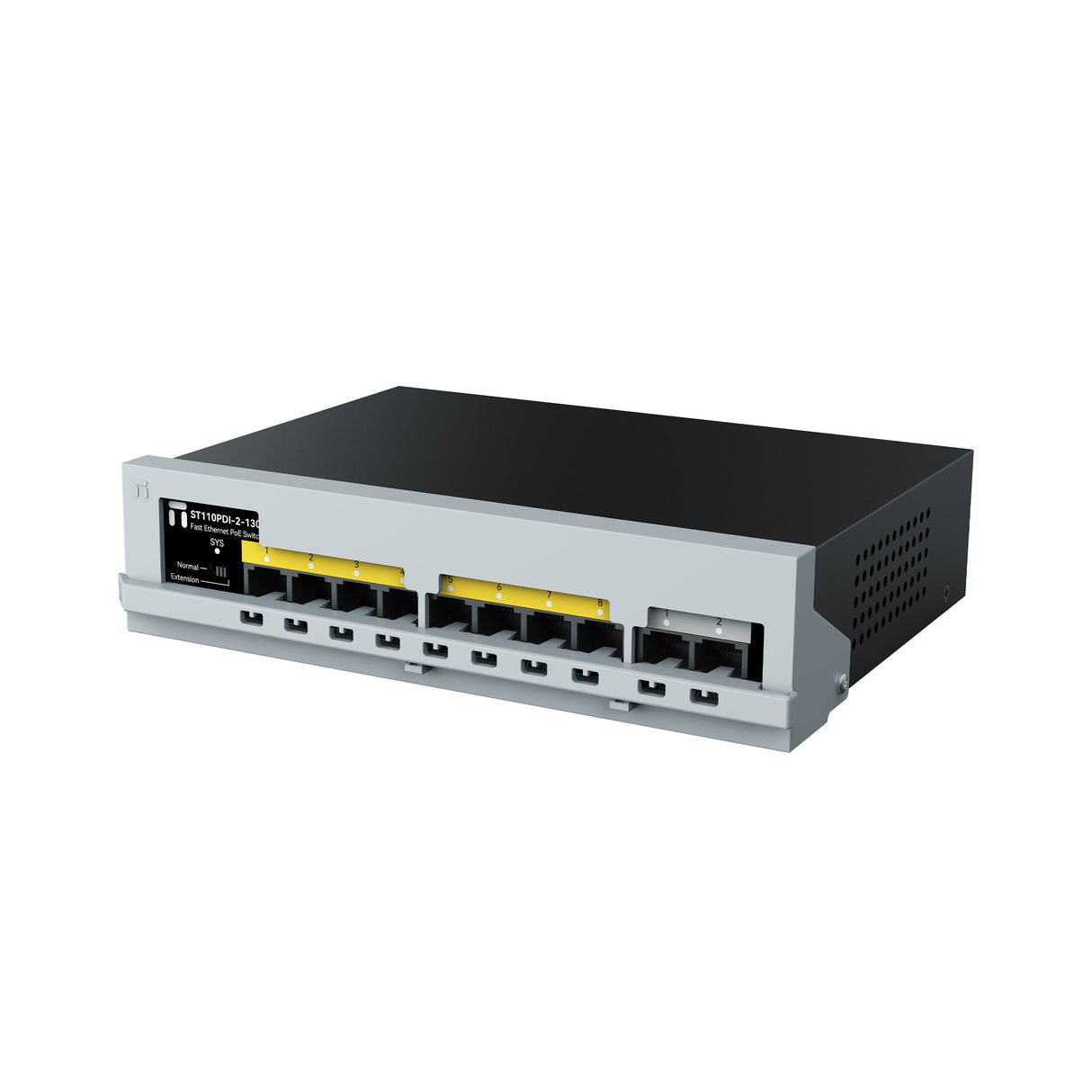 Netis System ST110PDI-2-130 dispositivo de redes Fast Ethernet (10/100) Energía sobre Ethernet (PoE) Negro, Blanco