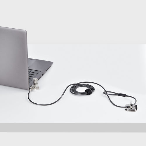 StarTech.com Cable de 2m Universal de Seguridad para Portátiles - Cable con Candado para Portátiles Compatible con Noble