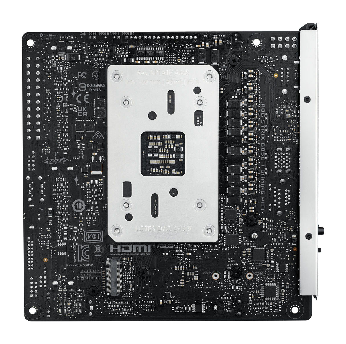 ASUS ROG STRIX B850-I GAMING WIFI placas base AMD Zócalo AM5 Zócalo AM5 DDR5-SDRAM