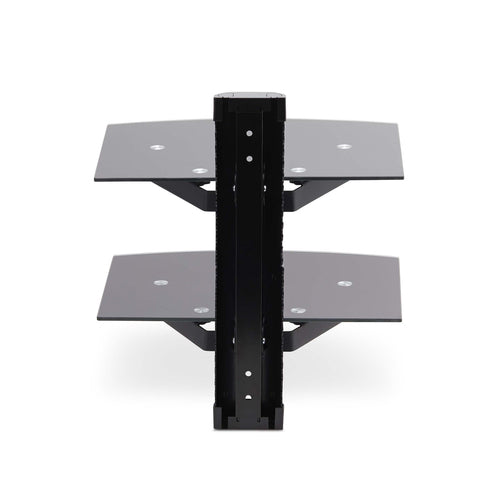 StarTech.com 2B-WALL-MOUNT-SHELF Estantes para equipos av Negro Vidrio 250 mm