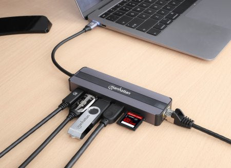 Manhattan 153928 Laptop Alámbrico USB 3.2 Gen 1 (3.1 Gen 1) Type-C 2 1