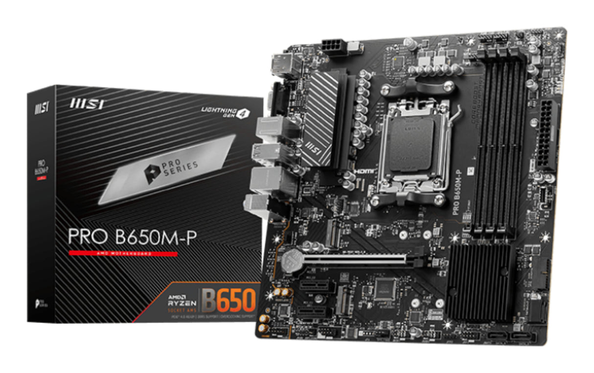 MSI PRO B650M-P placas base AMD Zócalo AM5 AMD Ryzen 7000 Series Zócalo AM5