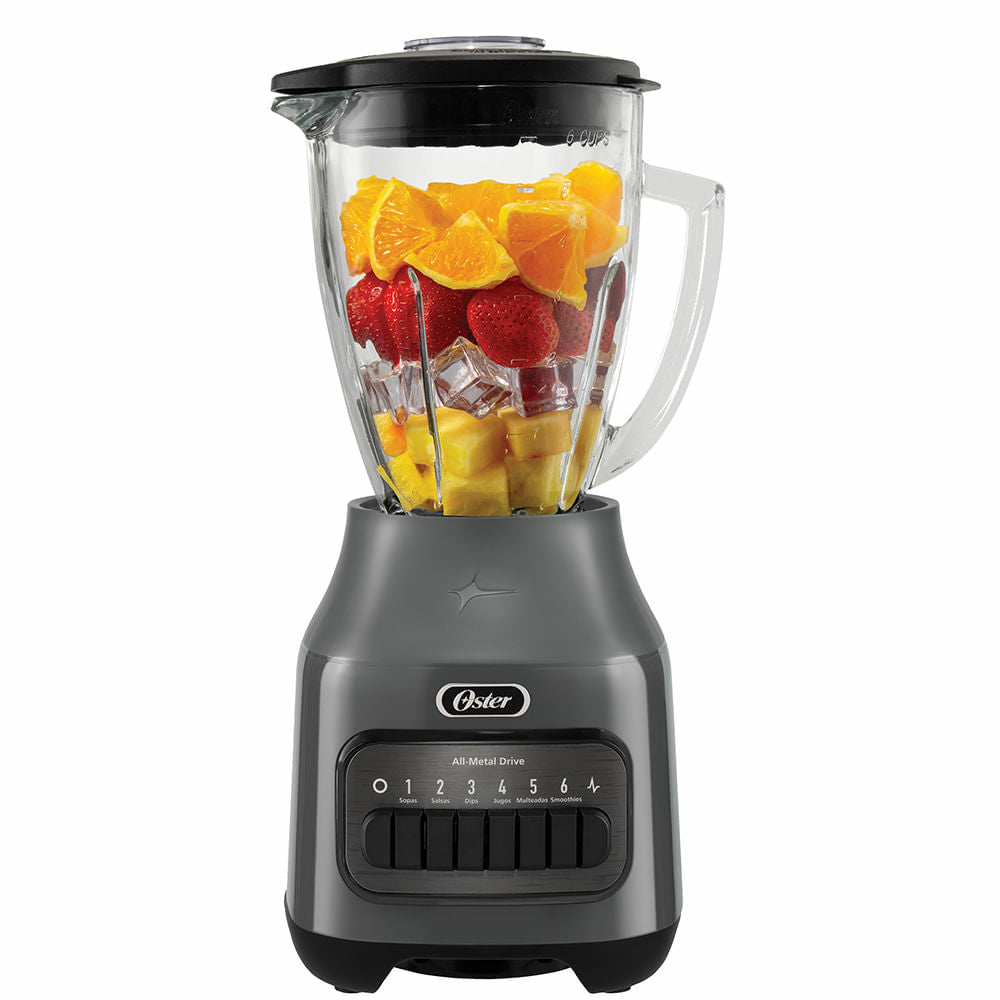 Oster BLSTPEG-GPB licuadora 1.5 L Batidora de mesa 600 W Negro, Función de pulso, Picahielos