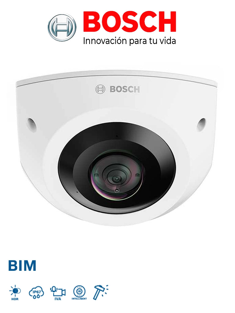 Cámara Bosch V-NCE7703FK 6MP Domo Fijo Esquina IR