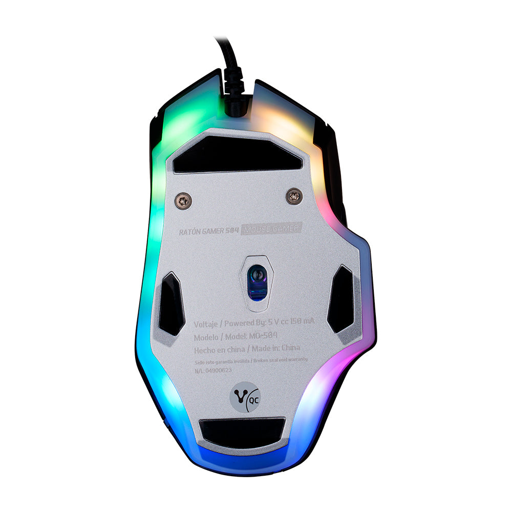 Vorago MO-504 ratón Juego mano derecha USB tipo A Óptico 6400 DPI