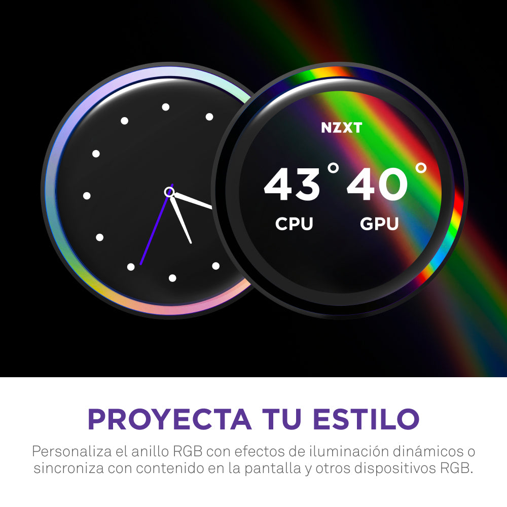 NZXT Kraken Elite 280 RGB Procesador Sistema de refrigeración líquida todo en uno 14 cm Blanco 1 pie