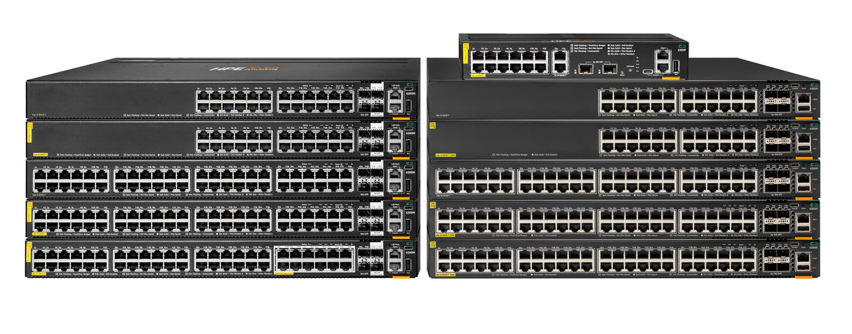 HPE Aruba Networking CX 6200F 48G Class4 PoE 4SFP+ 740W Switch, Gestionado, Gigabit Ethernet (10/100/1000), Energía sobr