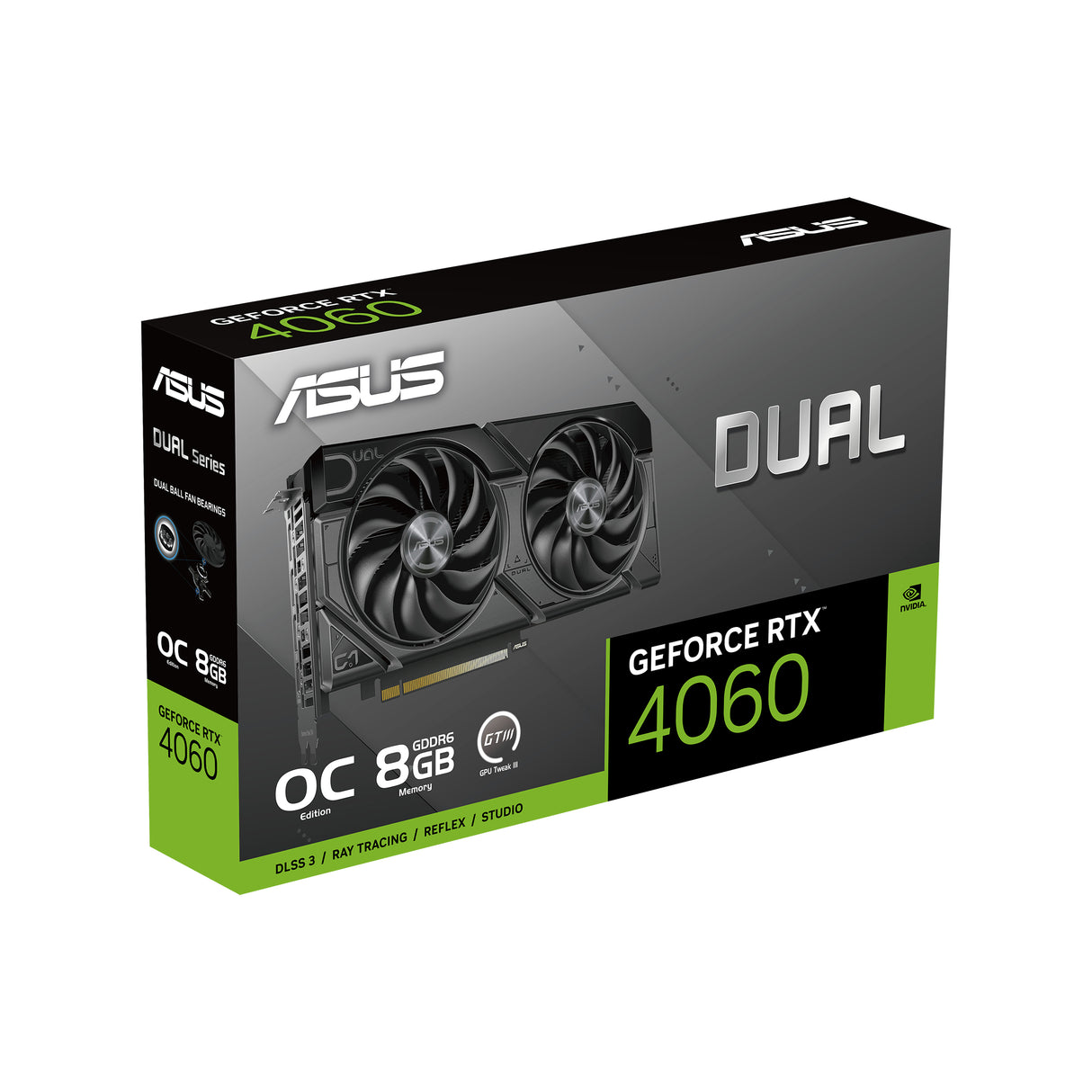 ASUS DUAL-RTX4060-O8G-EVO tarjetas gráficas Si 3072 NVIDIA GeForce RTX 4060