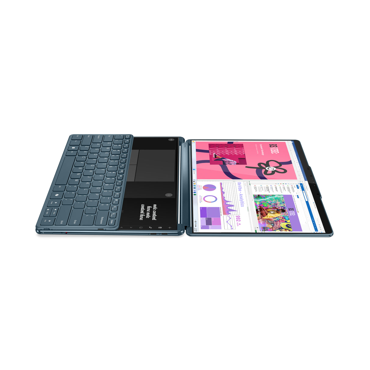 Lenovo Yoga Book 9 13IMU9 Laptop Tidal Teal Híbrido (2-en-1) Verde azulado Aluminio