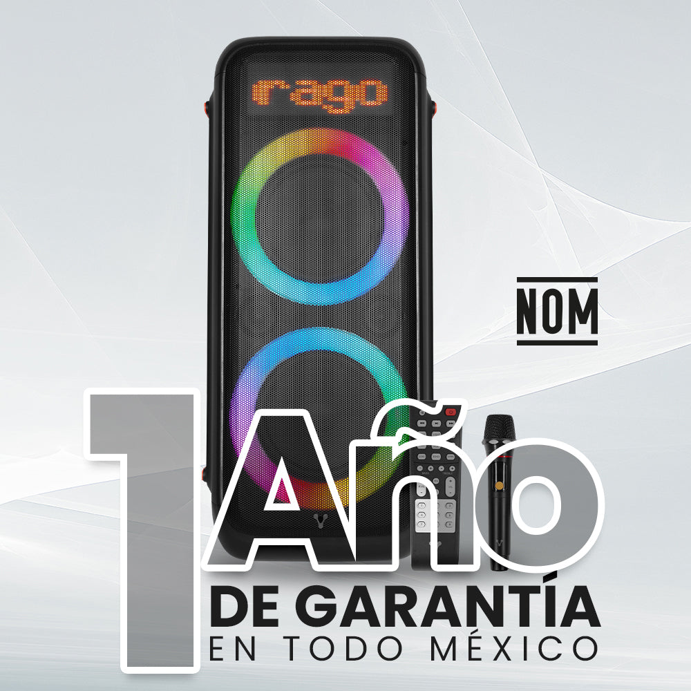 Vorago KSP-700 altavoz portátil y para fiesta Altavoz portátil estéreo Negro, Inalámbrico, Rectángulo, Botones
