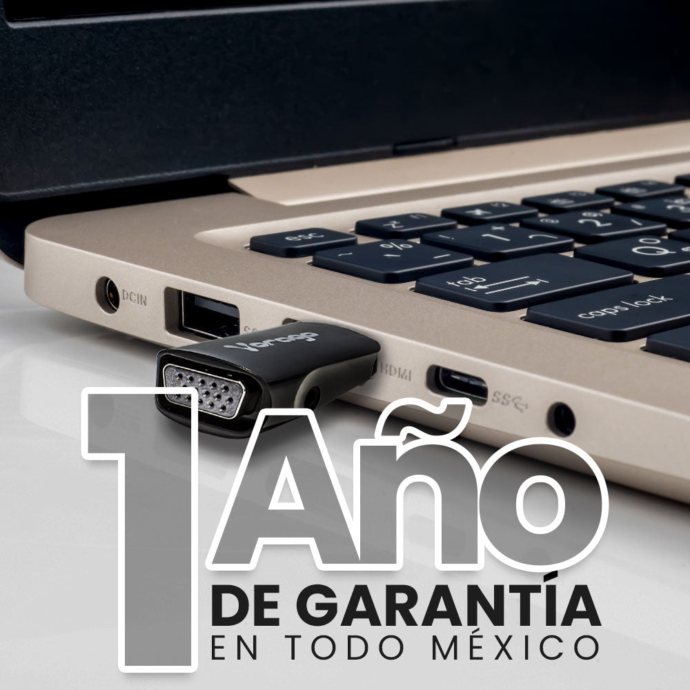Convertidor VORAGO HDMI a VGA con Mini/Micro HDMI, Audio 3.5 y Adaptador ADP-208
