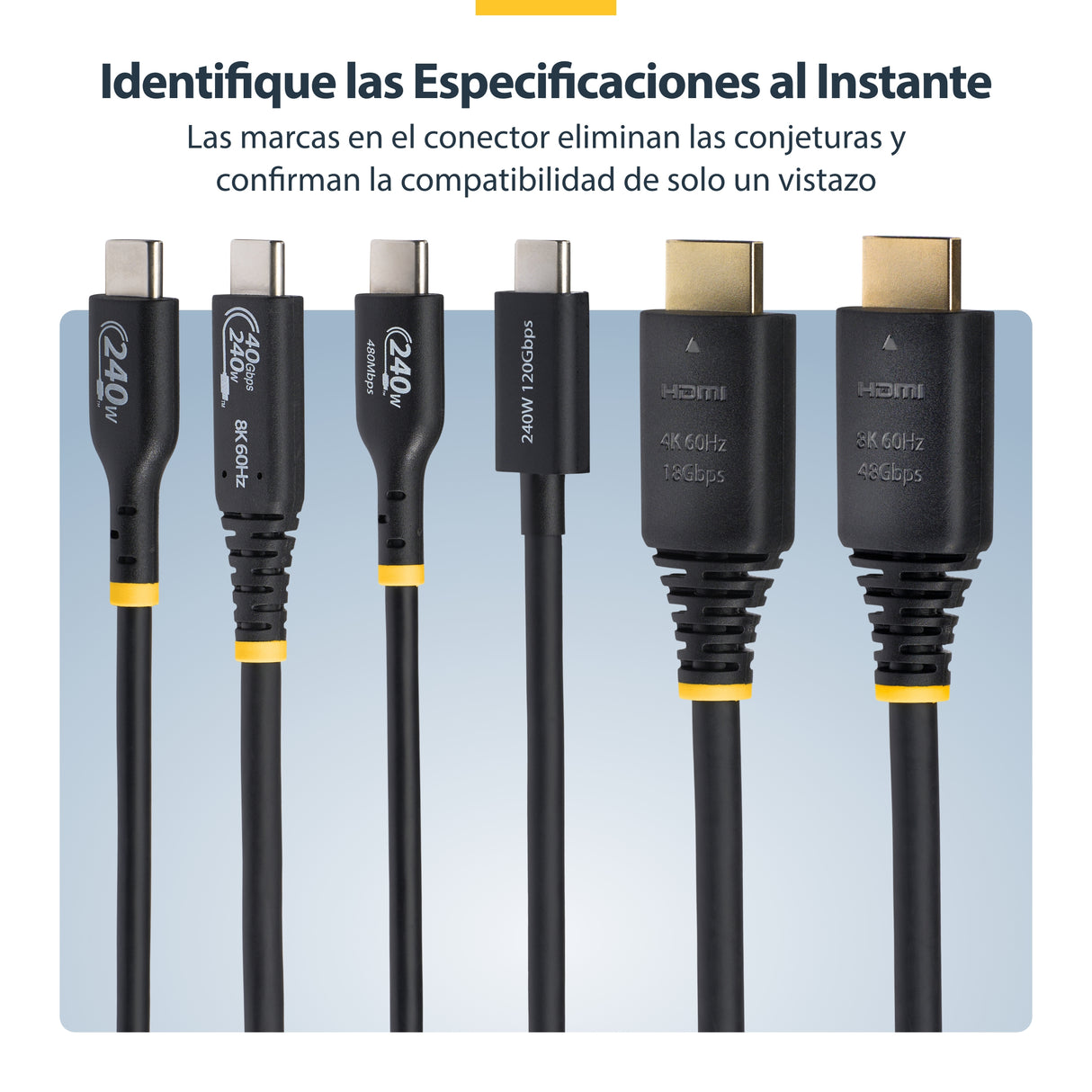 StarTech.com Cable HDMI de 2m Certificado de Ultra Alta Velocidad - 8K60Hz/4K120Hz - Cable HDMI 2.1 con HDR10+ / eARC -
