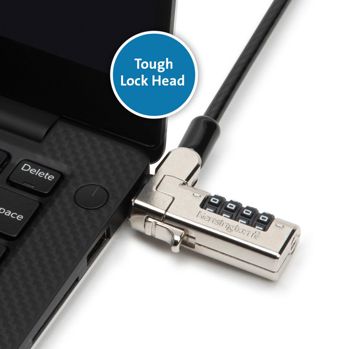 Kensington Candado fino de combinación en serie N17 para portátiles con ranuras tipo "wedge" Cable Cerradura con combinación Kensington Con forma de cuña Standard