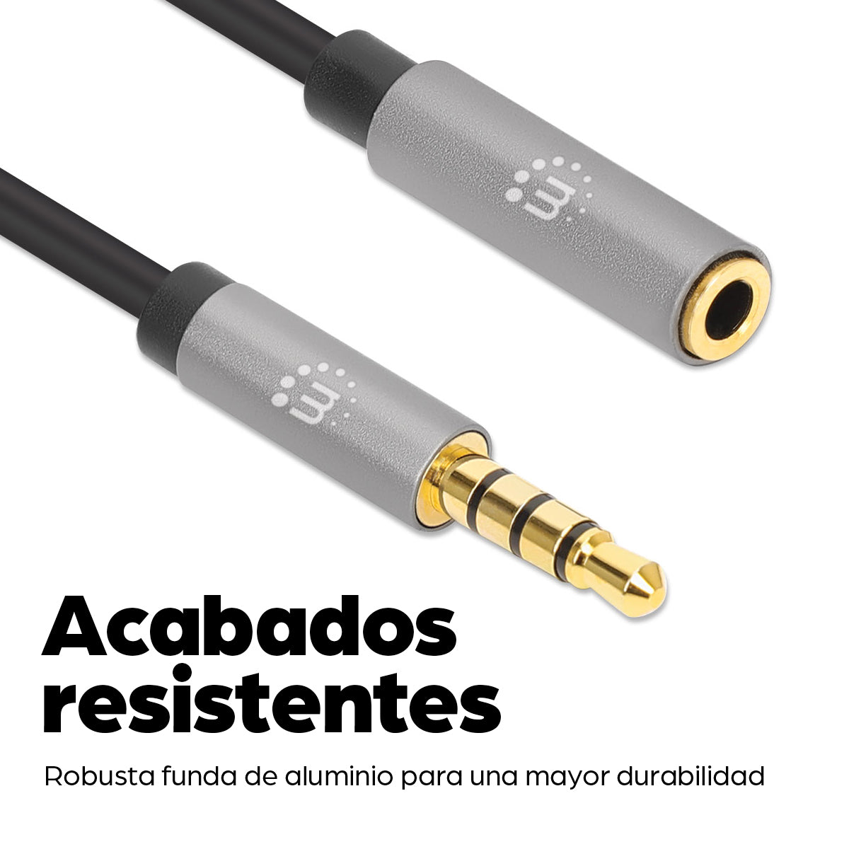 Manhattan Extensión de Cable Auxiliar de Audio Estéreo Cable 3 m 3,5mm Macho 3,5mm