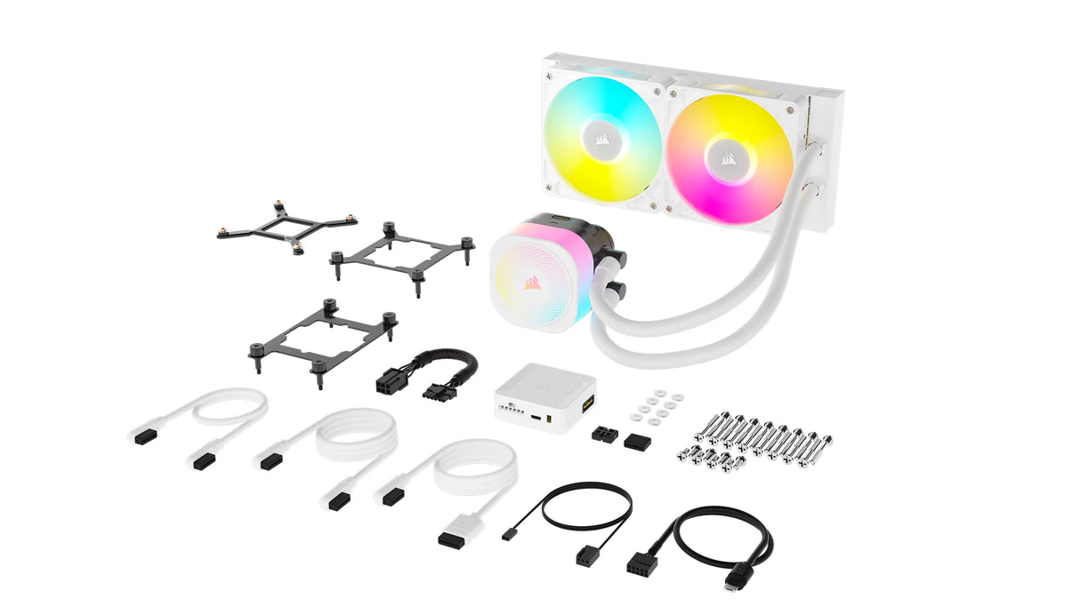 Corsair iCUE LINK TITAN RX RGB Procesador Refrigerador de líquidos todo en uno 12 cm Blanco 1 pieza(s), 300 RPM, 2100 RP