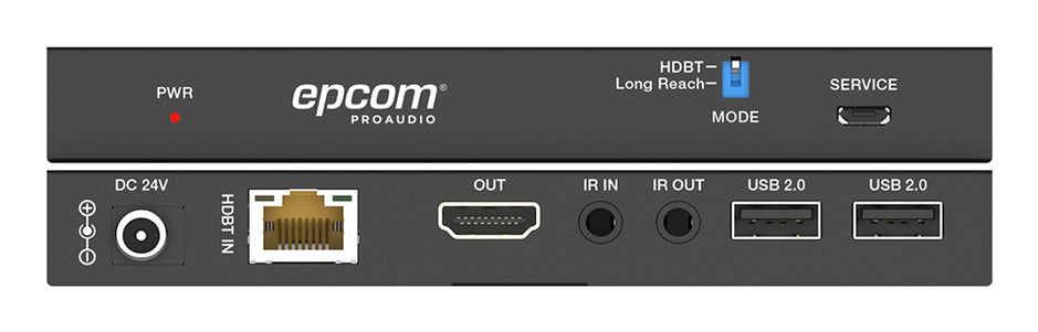 Epcom EPC-EHB150U2 extensor audio/video Transmisor y receptor de señales AV Negro