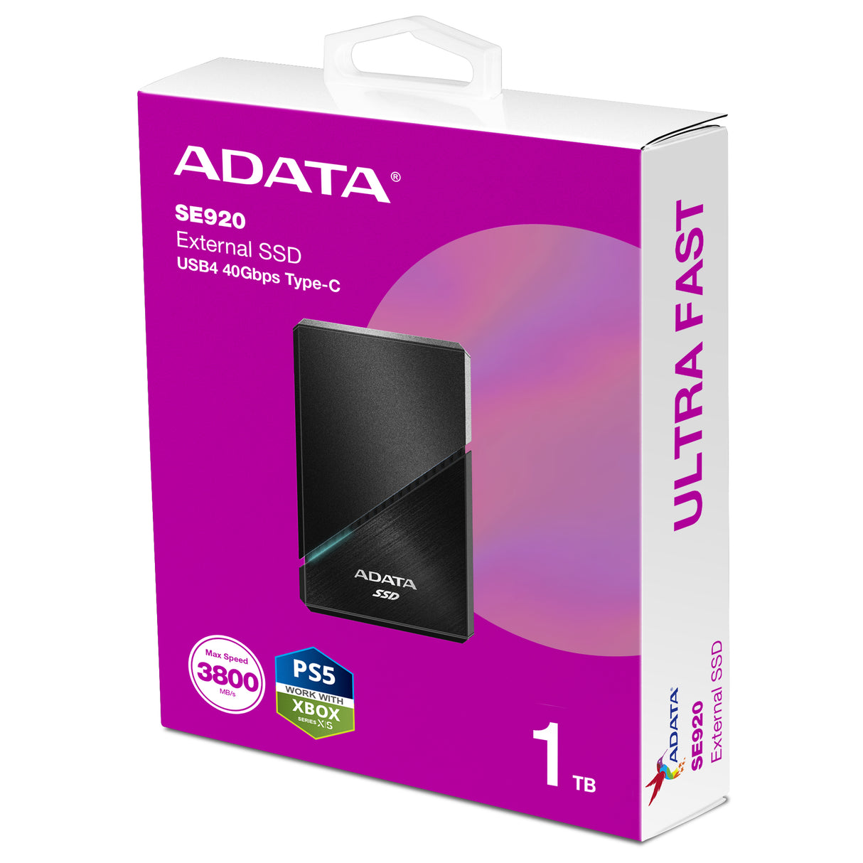 ADATA SE920 unidades externas de estado sólido USB 3.2 Gen 2 (3.1 Gen 2) 1 GB 3800 MB/s 3700 MB/s