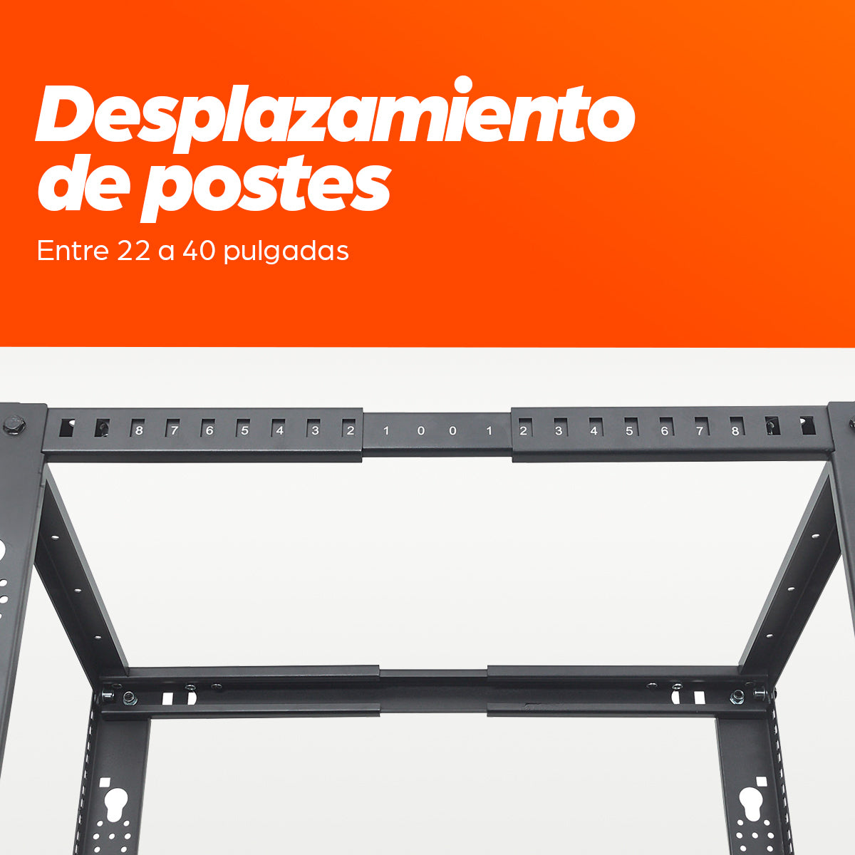Intellinet Baie réseau ouverte 19" à 4 montants, 45U, noire, en kit, charge max. 360 kg Rack 45U Rack o bastidor indepen