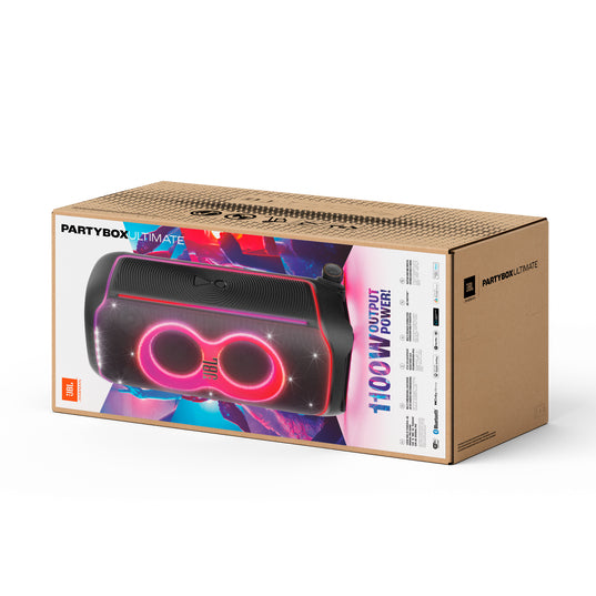 JBL Bocina con Subwoofer PartyBox Ultimate, Bluetooth, Inalámbrico, 1.100W RMS, USB, Negro