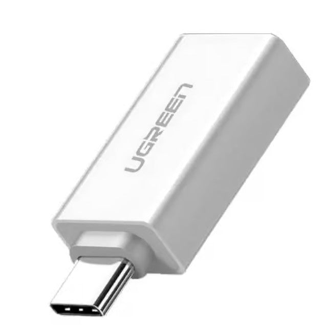 Ugreen 30155 cambiador de género para cable USB-A USB-C Blanco