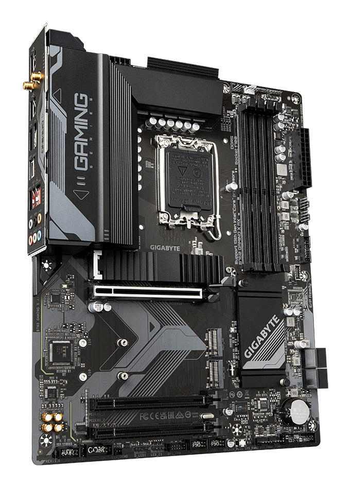 GIGABYTE B760 GAMING X AX Placa Base - Compatible con procesadores Intel Core de 14ª generación, VRM digital de 8+1+1 fases, hasta 7600MHz DDR5 (OC), 3x PCIe 4.0 M.2, Wi-Fi 6E, 2.5GbE LAN, USB 3.2 Gen 2 placas base Intel LGA 1700 LGA 1700 DDR5-SDRAM