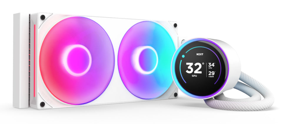 NZXT Kraken Elite 280 RGB Procesador Refrigerador de líquidos todo en uno 14 cm Blanco 1 pieza(s)