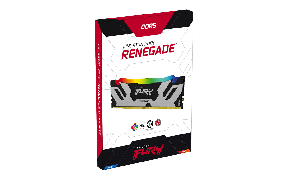 Kingston Technology 24GB 7200MT/s DDR5 CL38 DIMM FURY Renegade RGB XMP Memoria RAM Si 38 24 GB 1 x 24 GB