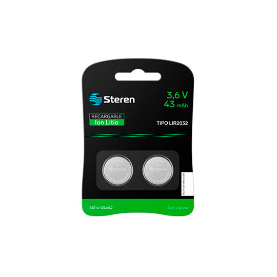 Pilas recargables STEREN Li-Ion tipo bot