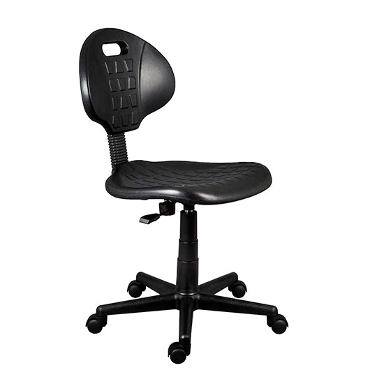 Ergo SANMARINO silla para oficina o computadora asiento duro respaldo duro, Negro, Negro, Poliuretano